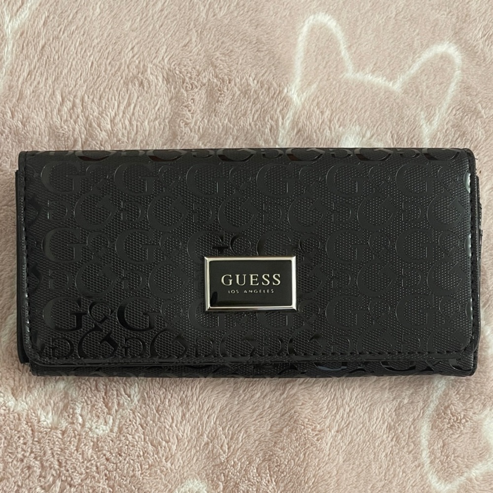 Guess Black Embossed Women's Wallet